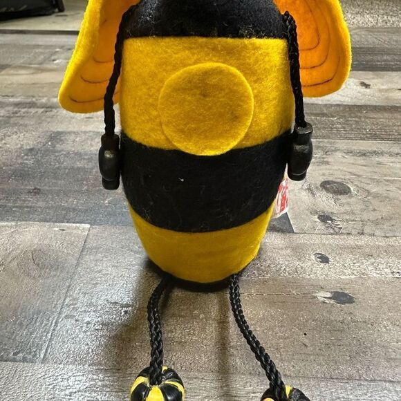 Russ Vintage Be Mine Bumble Bee Black Yellow with Dangle Legs Missing Heart - Picture 7 of 12